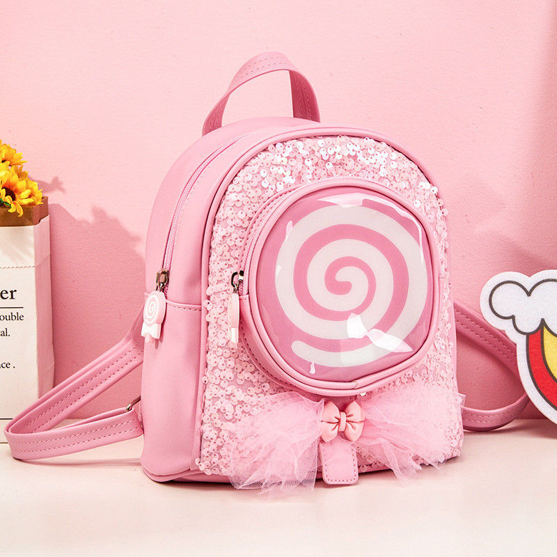 Vita quotidiana scolastica Bambini colorati Borse scolastiche cartoni animati con luci LED di design scintillante