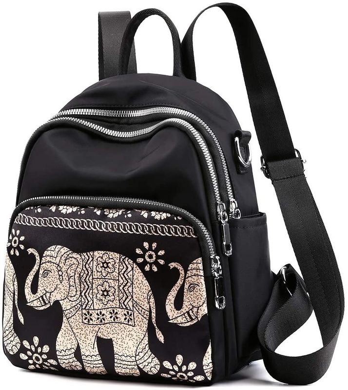 Borsa da zaino a colori personalizzati per donne Bambine Mini Nylon Daypack Borsa scolastica multifunzione