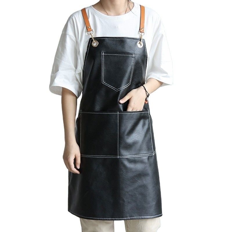 Apron Bar Ristorante in pelle durabile BBQ con strumento di lavoro Apron Design e logo personalizzato