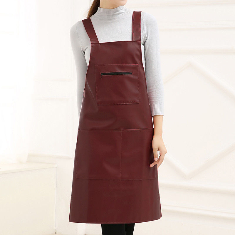Apron in cuoio con logo personalizzato per Chef Stylist Grill Ristorante Bar e Caffe Durable