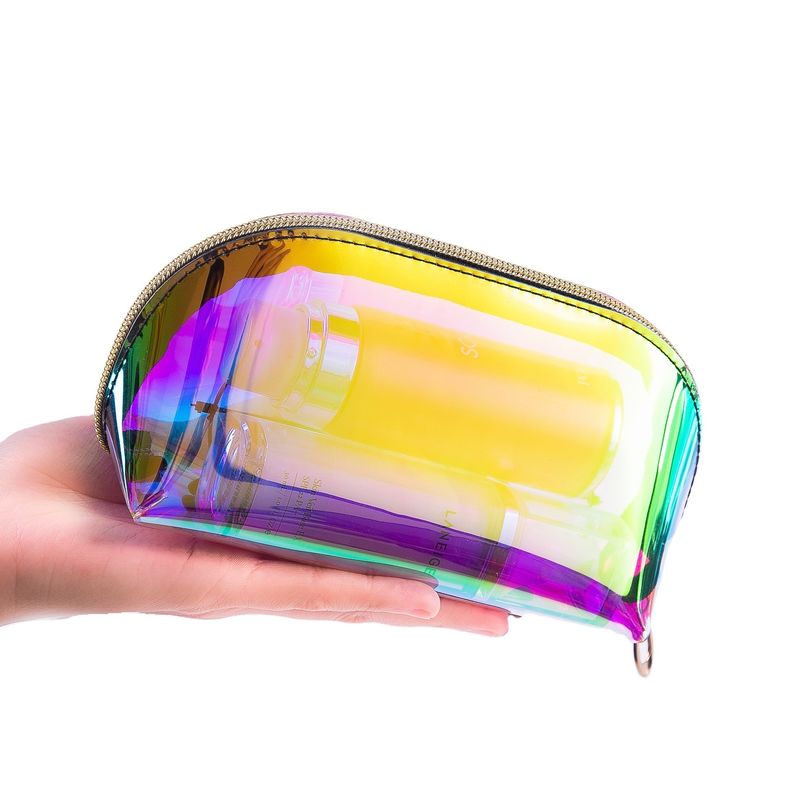 Logo personalizzato TPU Laser Cosmetic Bag stampato per lo stoccaggio portatile da Chic Ritzy