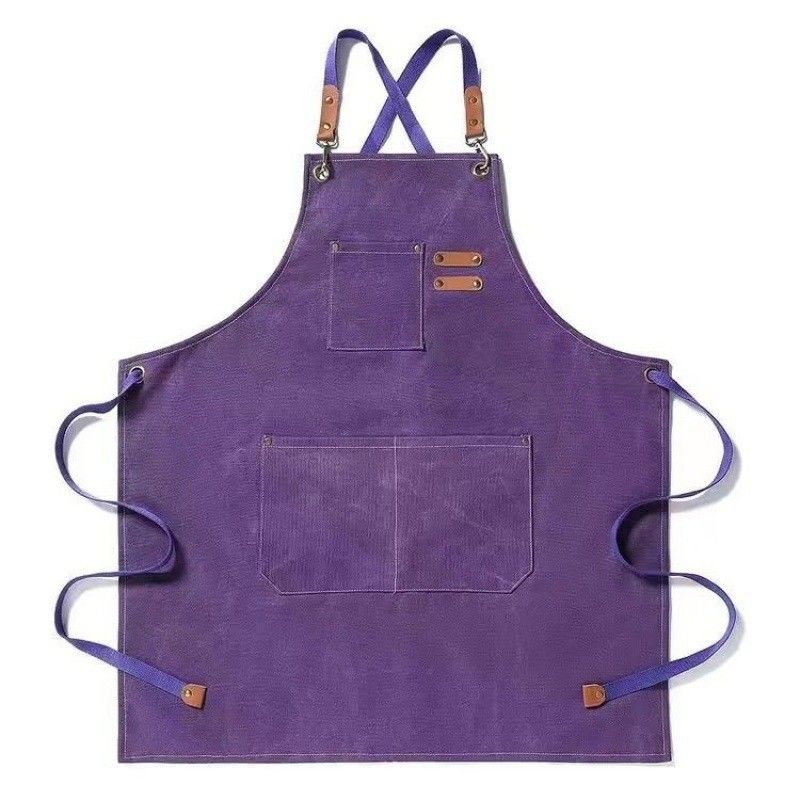 La vita quotidiana Chef Apron lavoro e utilità Logo personalizzato Apron utensile di tela di cotone con tasche