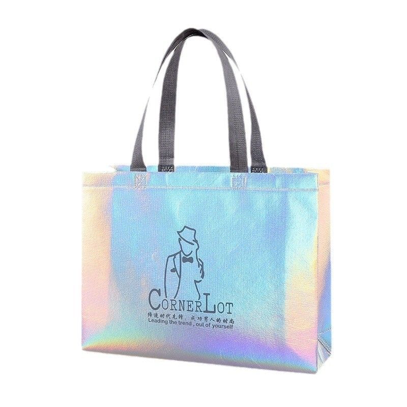 Borsa di alimentari laser non tessuta per i bisogni di acquisto quotidiani e colore personalizzato