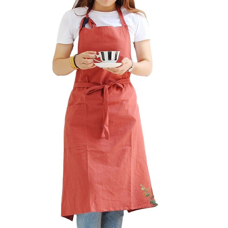 OEM/ODM Accettabile Custom Design Apron di lino di cotone per cucina Cucina Chef Housekeeping