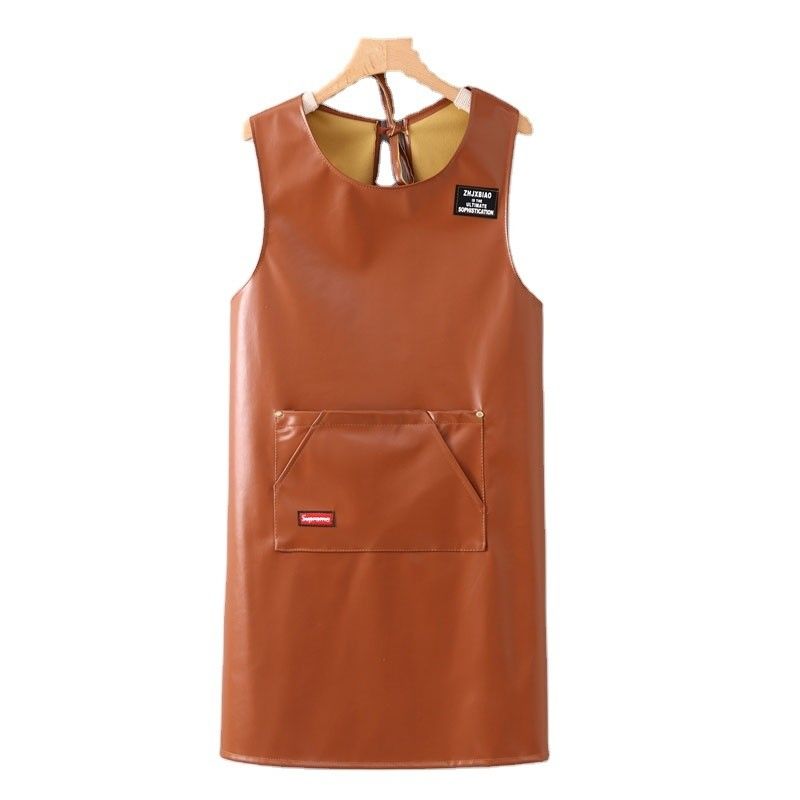 Unisex Industria pesante in cuoio originale grembiule da lavoro per cuoco macellaio metalmeccanico falegname