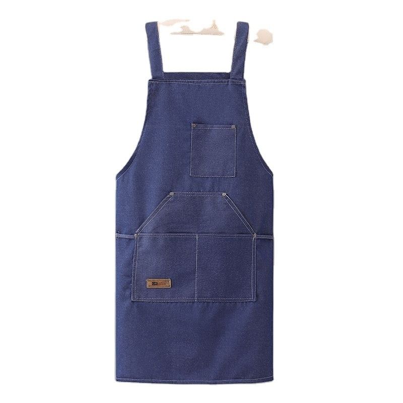 Custom Denim Parrucchiere Attrezzi da giardino Farnetto con tasche Supporto 7 giorni Ordine campione