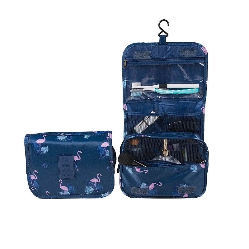 Borsa organizzatrice di trucco Borsa di trucco in nylon a colori personalizzati per lo stoccaggio professionale del trucco
