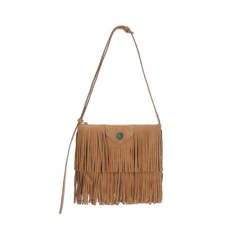 Polyester Medium Eco Friendly Bridesmaid Gifts Custom Nature Fringe Tassel Tote Bag per donne