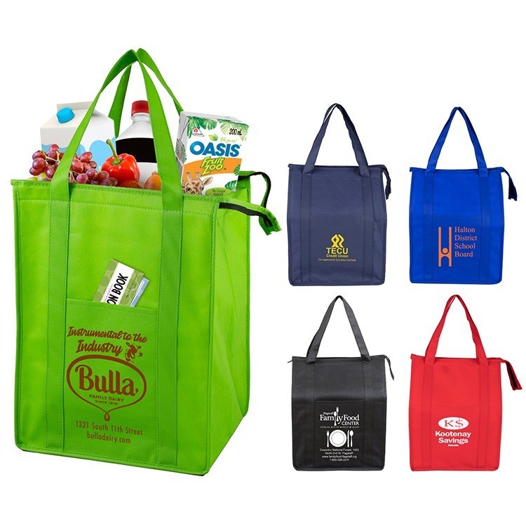 Medio taglio 30-50 cm Non tessuto Tote Bag con stampa di trasferimento di calore Logo personalizzabile