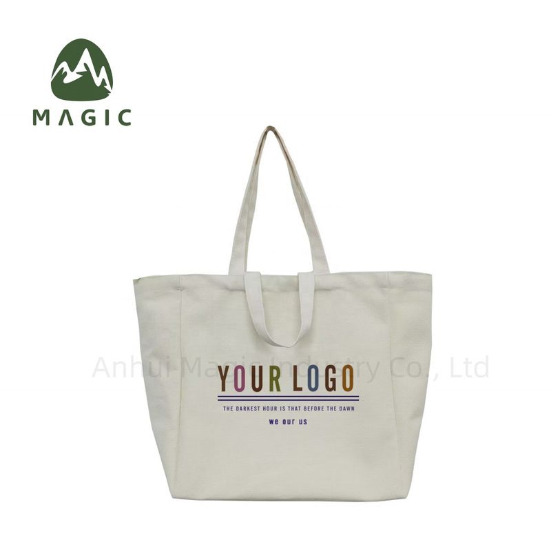 Logo personalizzato Canvas stampato Sacchetti di cotone per donne di moda OEM/ODM accettato