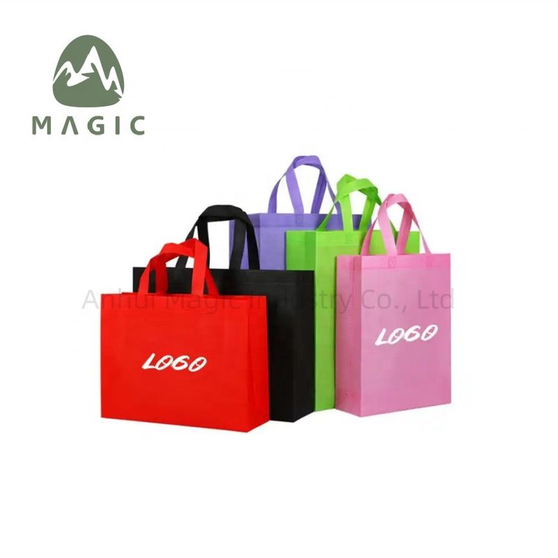 Logo personalizzato Borsa da shopping non tessuta per promozioni di carte regalo per le vacanze riutilizzabili