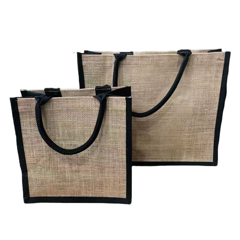 Doni Borsa di shopping con logo personalizzato in giuta di giubbotto naturale eco-compatibile per la torta riutilizzabile