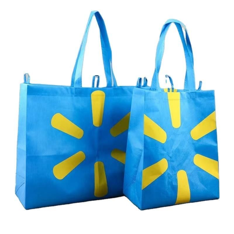 Acquisti di tessuti RPET Tote Bag con stampa personalizzata del logo e materiale ecologico