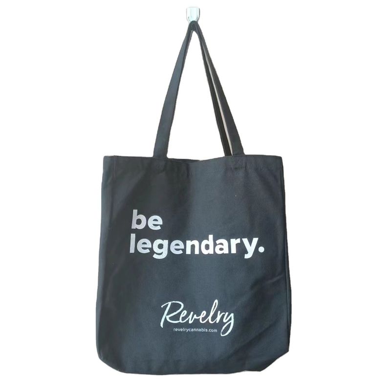 Custom Women Beach Viaggi e Shopping Generi alimentari Canvas Tote Bag con modello di lettere