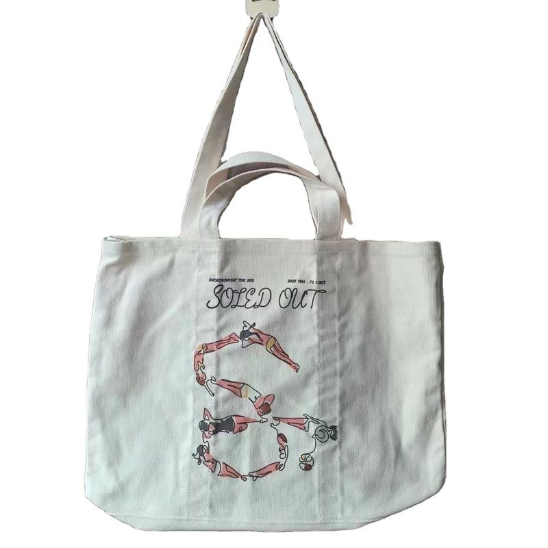Borsa di cotone e tela per la vita quotidiana scolastica