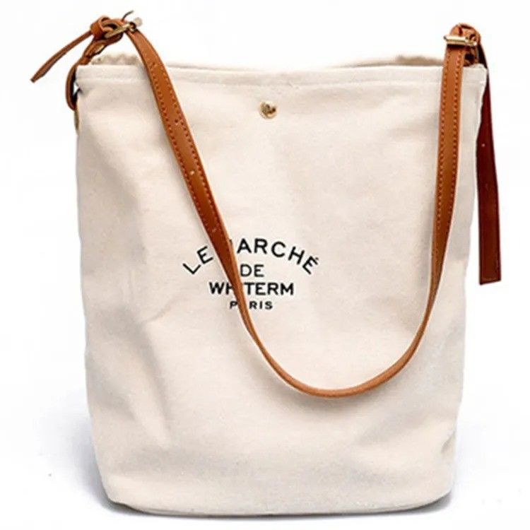 OEM/ODM Acceptabile Borsa da shopping Custom Heavy Duty Thick Canvas Tote Market Canvas Bag