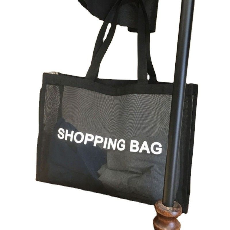 Borsa da spesa in maglia di grande capacità estiva Borsa da spiaggia ambientale Gym Yoga Borsa da spalla