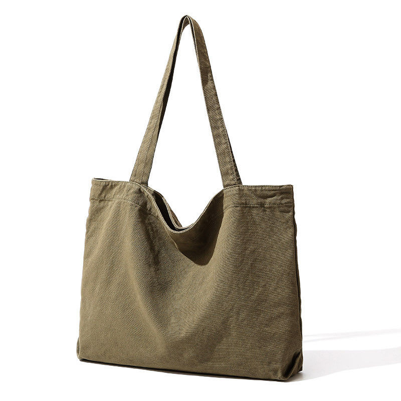 Taschino per la spesa in cotone organico e canvas ecologico con logo personalizzato