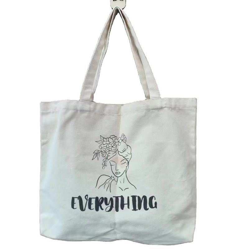 Stampa personalizzata Personalizza borsa di cotone per la vita quotidiana della scuola e eco-friendly