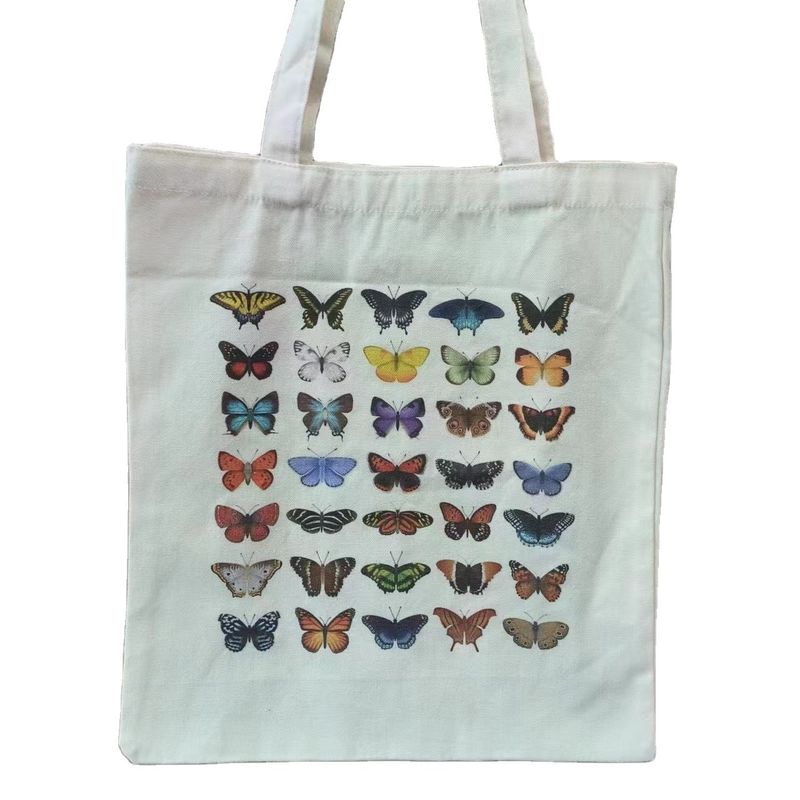 Colore personalizzato Riutilizzabile Eco-friendly Polyester Cotton Canvas Grocery Shopping Tote Bag