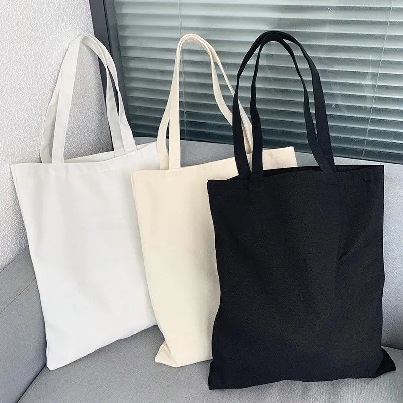 12oz Original Cotton Canvas Plain Tote Bag con Logo Personalizzato Eco Friendly Totebag