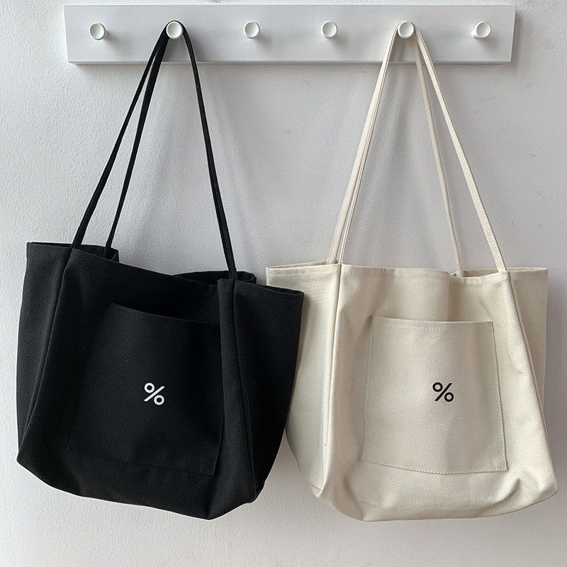 Borsa da bagno per donne a colori personalizzati Eco Canvas Grande capacità e OEM/ODM accettabile