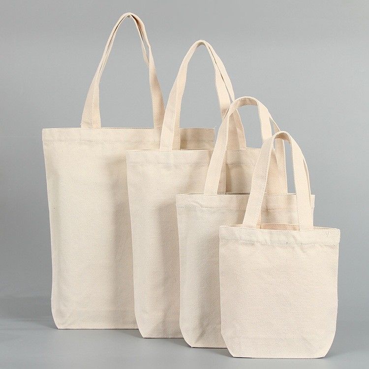 Logo personalizzato Acceptato Eco Friendly Heavy Duty Canvas Shopping Tote Bag con tasca