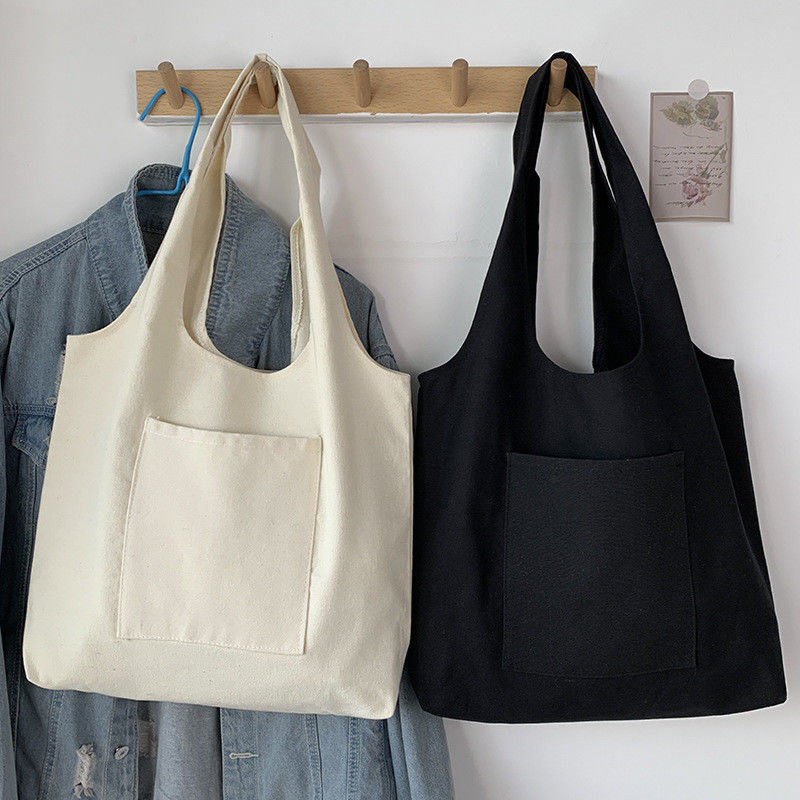 Logo personalizzato Canvas Sacchetto per la spesa Sacchetto di cotone organico e il nuovo stile alla moda