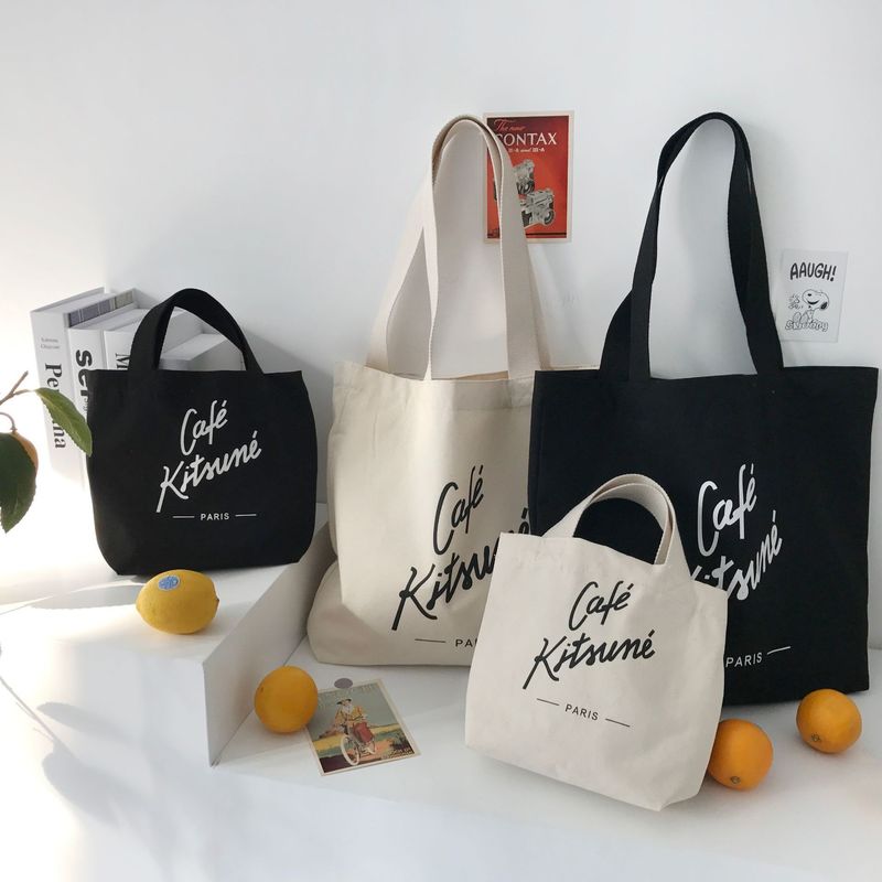 Logo personalizzato personalizzato Moda Riciclabile Acquisti Borsa di cotone Borsa Tote Borsa di tela stampata