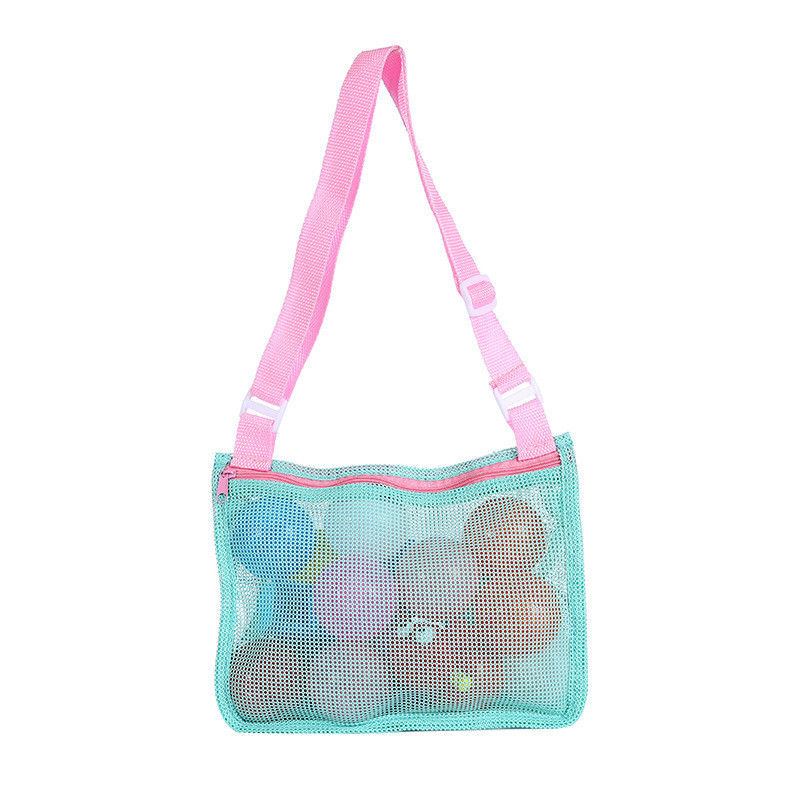 Borsa da spiaggia in bianco a sublimazione Ideale per giocattoli per bambini e collezione di conchiglie in spiaggia