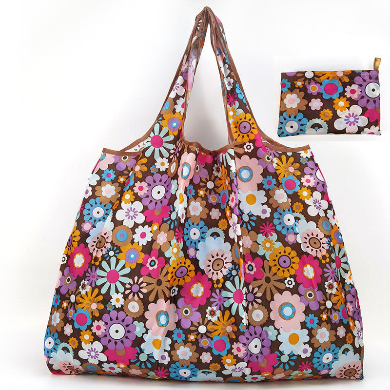 Nuova borsa da shopping in poliestere flessibile per donna